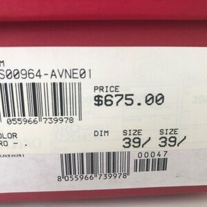 NEW Valentino Garavani Red Bow Patent Leather Peep Toe Heel Pump Sz 39.5 US 9.5